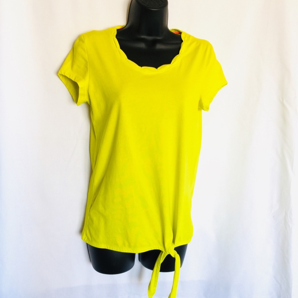 NWOT Women’s Cap Sleeve Neon Green Tee